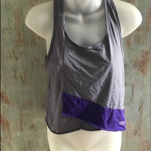 Gymshark Asymmetrical cropped workout tank. size S